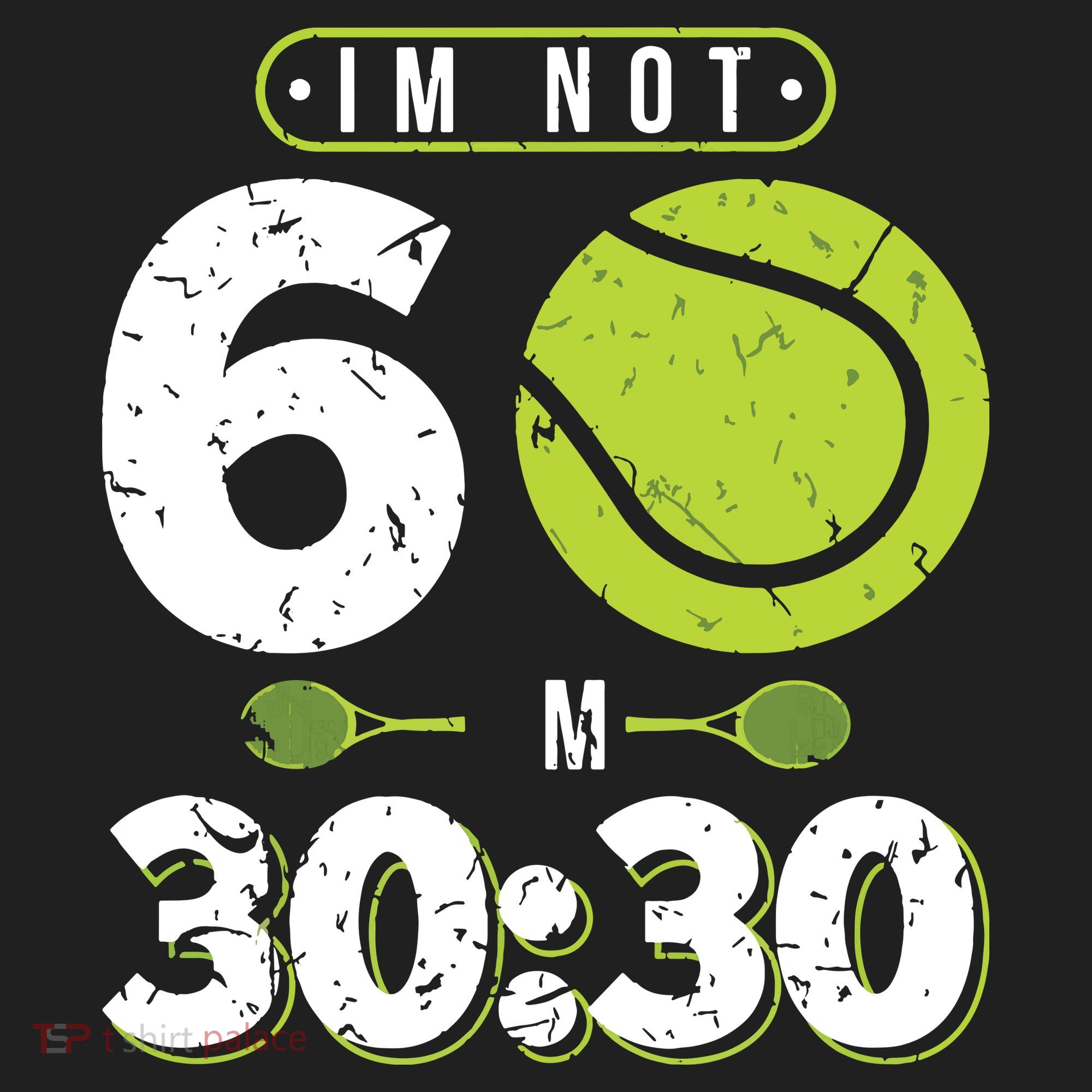 Im Not 60 Year Old Funny Tennis 60th Birthday Hat