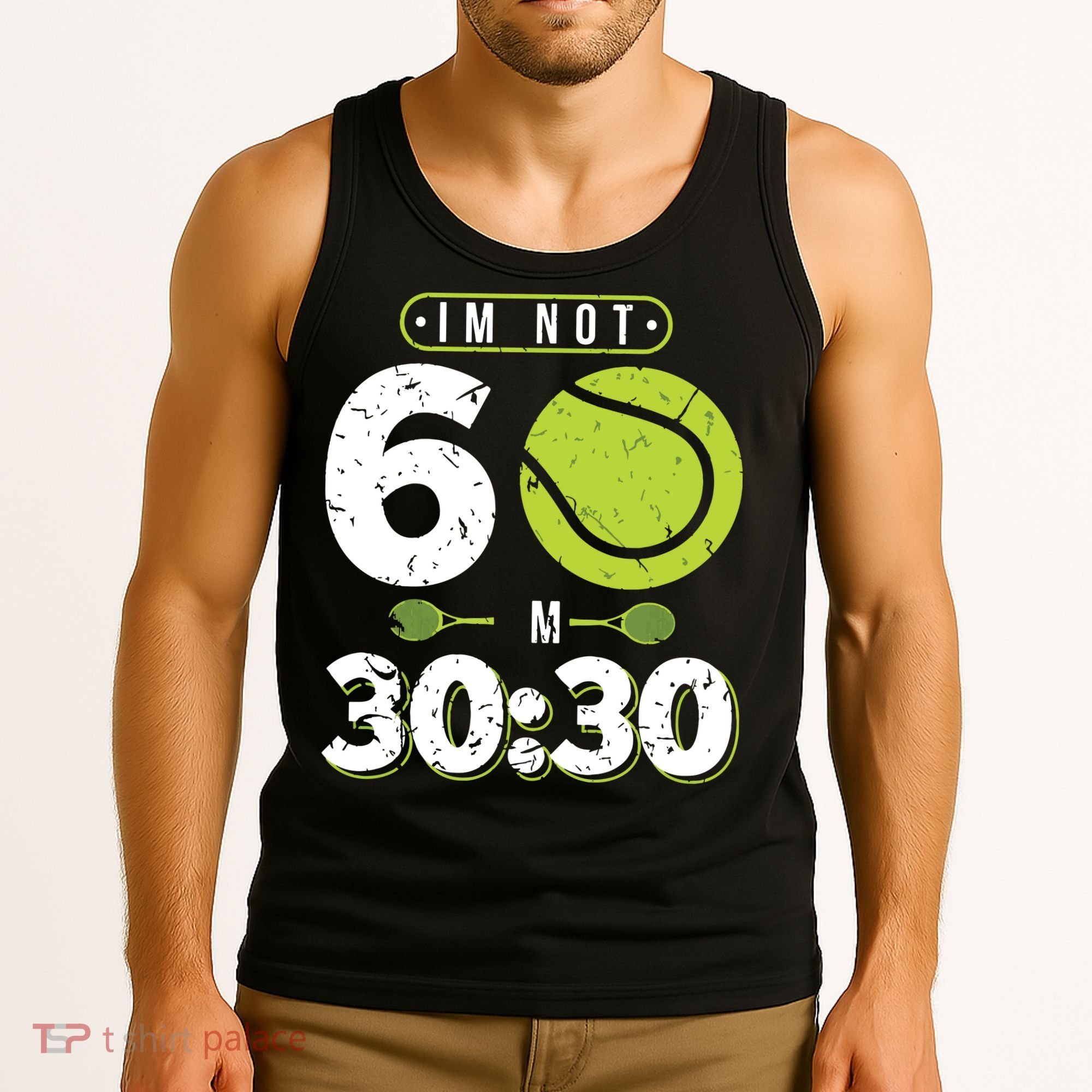 Im Not 60 Year Old Funny Tennis 60th Birthday Tank Top