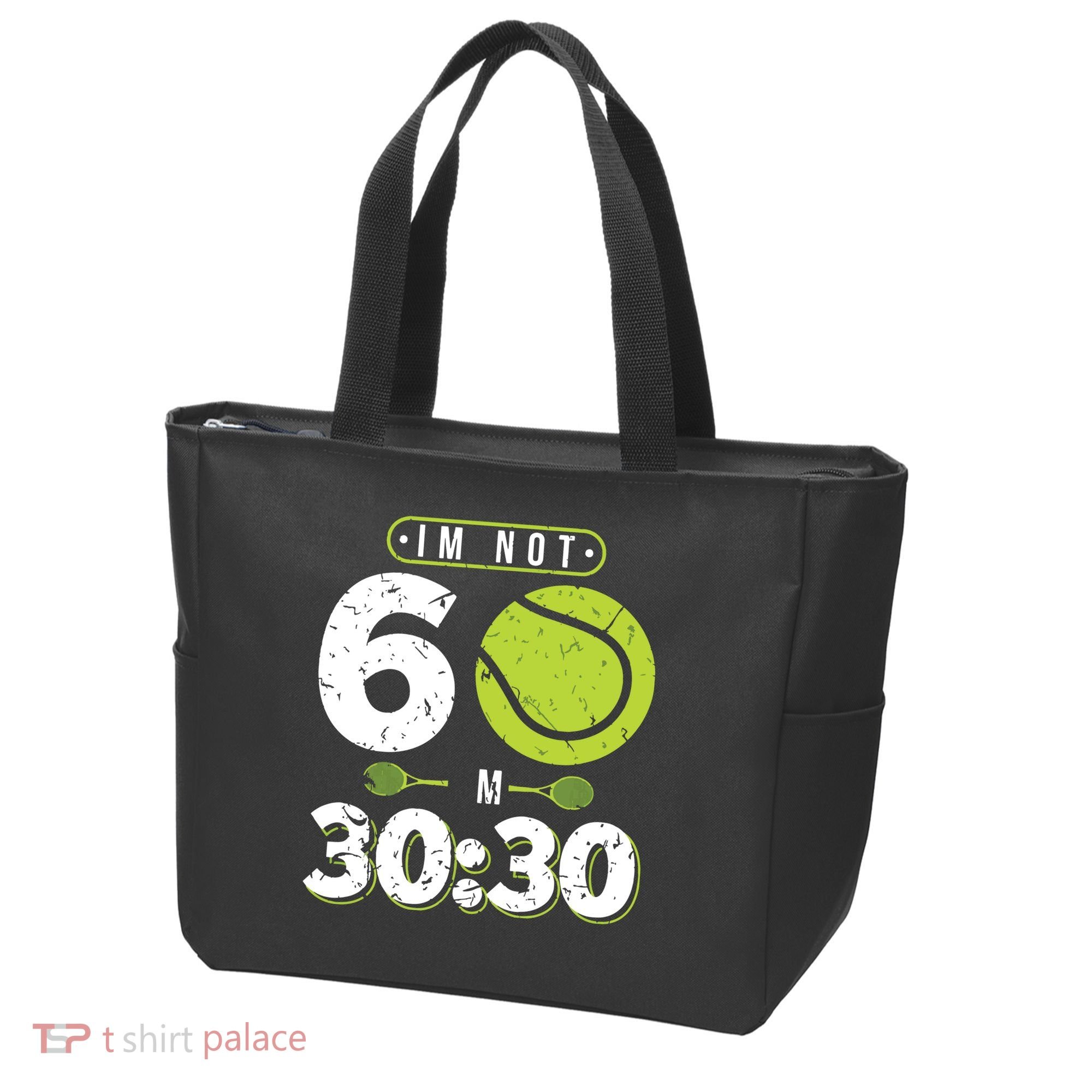 Im Not 60 Year Old Funny Tennis 60th Birthday Tote Bag