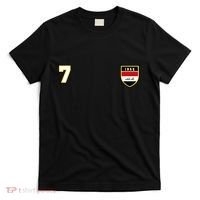 Iraq Number 7 Soccer Flag Football Seven Iraqi T-Shirt thumb 0