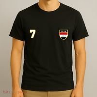 Iraq Number 7 Soccer Flag Football Seven Iraqi T-Shirt thumb 3
