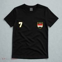 Iraq Number 7 Soccer Flag Football Seven Iraqi T-Shirt thumb 5