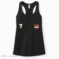 Iraq Number 7 Soccer Flag Football Seven Iraqi Women's Tank Top thumb 0