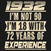 I'm Not 90 1932 Birthday Apron thumb 3