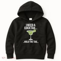 I Need A Cocktail Hold The Tail Mixed Drink Shot Alcohol Bar Kids Hoodie thumb 0
