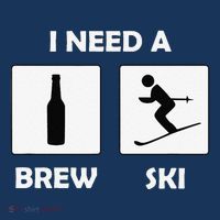I Need a Brewski Funny Beer Drinking Skier Ski Vacation Women's T-Shirt thumb 6