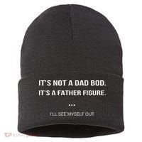 Its Not A Dad Bod Its A Father Figure Ill See Myself Out Sustainable Knit Beanie thumb 0