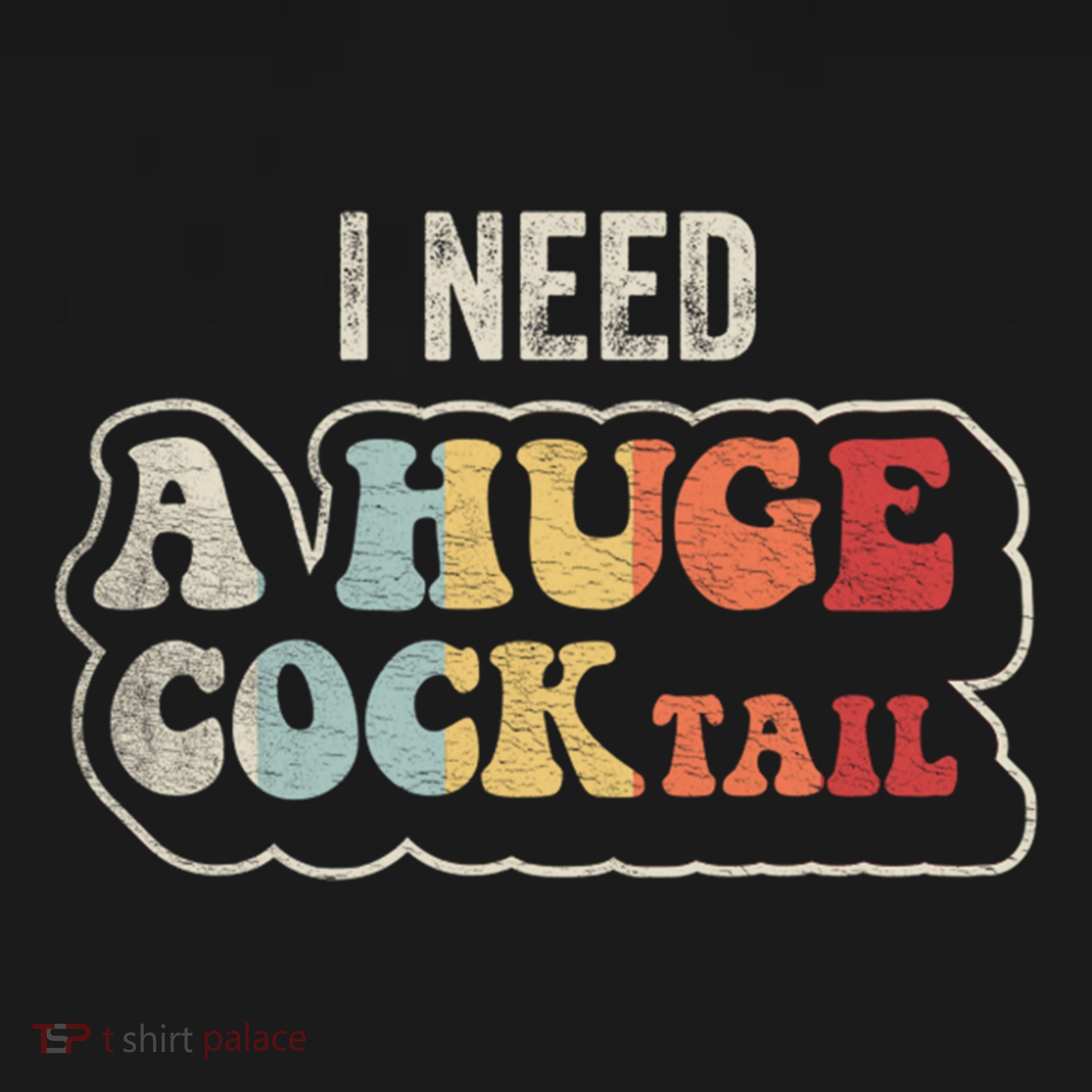 I Need A Huge Cocktail Humor Retro Gift Bucket Hat