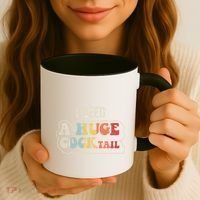 I Need A Huge Cocktail Humor Retro Gift Coffee Mug thumb 3