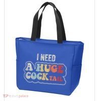 I Need A Huge Cocktail Humor Retro Gift Tote Bag thumb 3