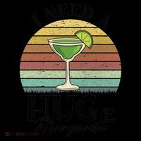 I Need A Huge Margarita Cocktail Coffee Mug thumb 5