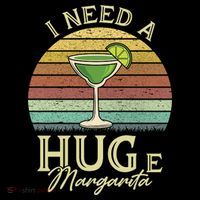 I Need A Huge Margarita Cocktail Ornament thumb 1