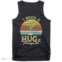I Need A Huge Margarita Cocktail Tank Top thumb 0