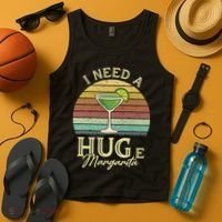 I Need A Huge Margarita Cocktail Tank Top thumb 4