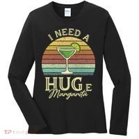 I Need A Huge Margarita Cocktail Women's Long Sleeve Shirt thumb 0