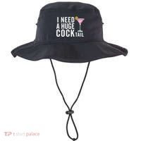 I Need A Huge Cocktail | Funny Adult Humor Drinking Bucket Hat thumb 0