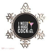 I Need A Huge Cocktail | Funny Adult Humor Drinking Ornament thumb 0