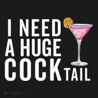 I Need A Huge Cocktail | Funny Adult Humor Drinking Ornament thumb 1
