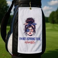 IM Not Aspiring To Be Humble Golf Towel thumb 2