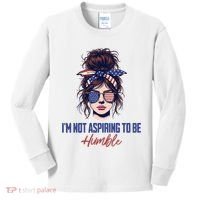 IM Not Aspiring To Be Humble Kids Long Sleeve Shirt thumb 0