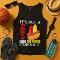 Its Not A Party Until The Wiener Comes Out Tank Top thumb 4