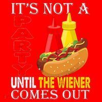 Its Not A Party Until The Wiener Comes Out Santa Hat thumb 1