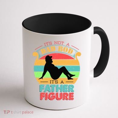 Its Not A Dad Bod Its A Father Figure Funny Fathers Day Coffee Mug back
