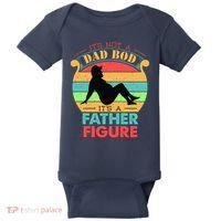 Its Not A Dad Bod Its A Father Figure Funny Fathers Day Baby Bodysuit thumb 0
