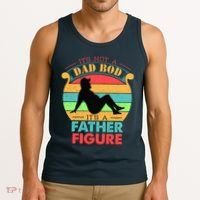 Its Not A Dad Bod Its A Father Figure Funny Fathers Day Tank Top thumb 3