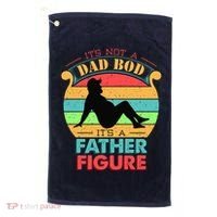 Its Not A Dad Bod Its A Father Figure Funny Fathers Day Golf Towel thumb 0