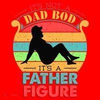 Its Not A Dad Bod Its A Father Figure Funny Fathers Day Santa Hat thumb 1
