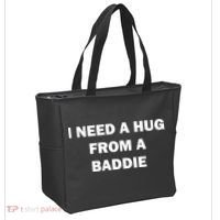 I Need A Hug From A Baddie Tote Bag thumb 2
