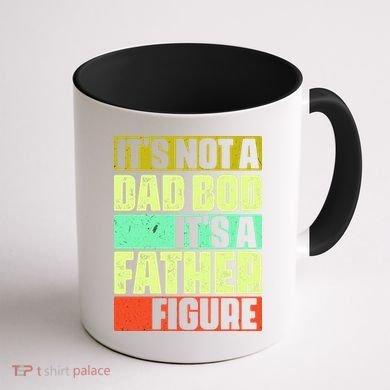 Its Not A Dad Bod Its A Father Figure Funny Vintage Coffee Mug back