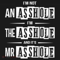 IM Not An Asshole IM The Asshole And ItS Mr Asshole Funny Cute Gift USA-Made Doggie Bandana thumb 2