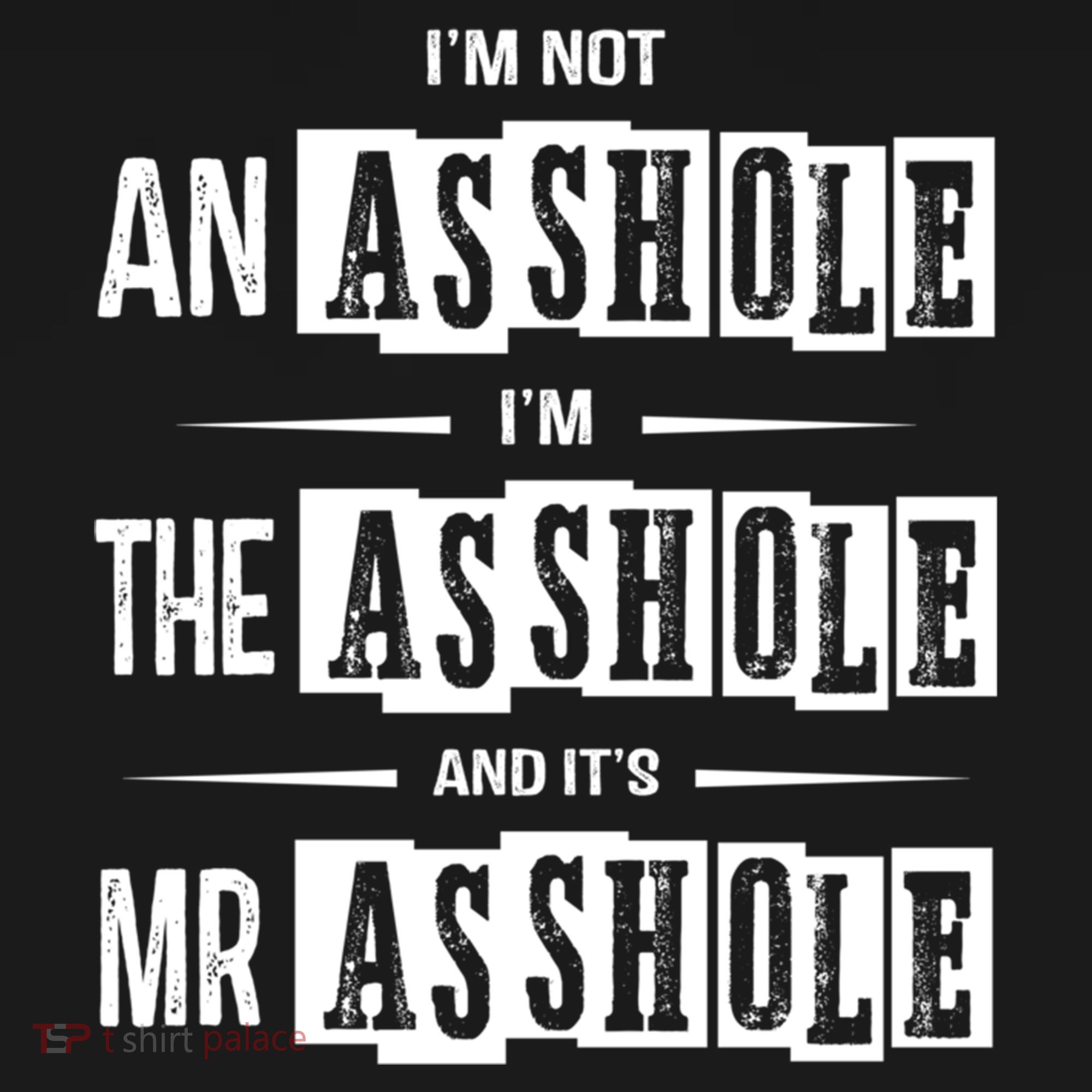 IM Not An Asshole IM The Asshole And ItS Mr Asshole Funny Cute Gift Ornament