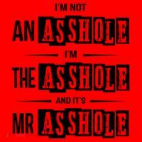 IM Not An Asshole IM The Asshole And ItS Mr Asshole Funny Cute Gift Santa Hat thumb 1