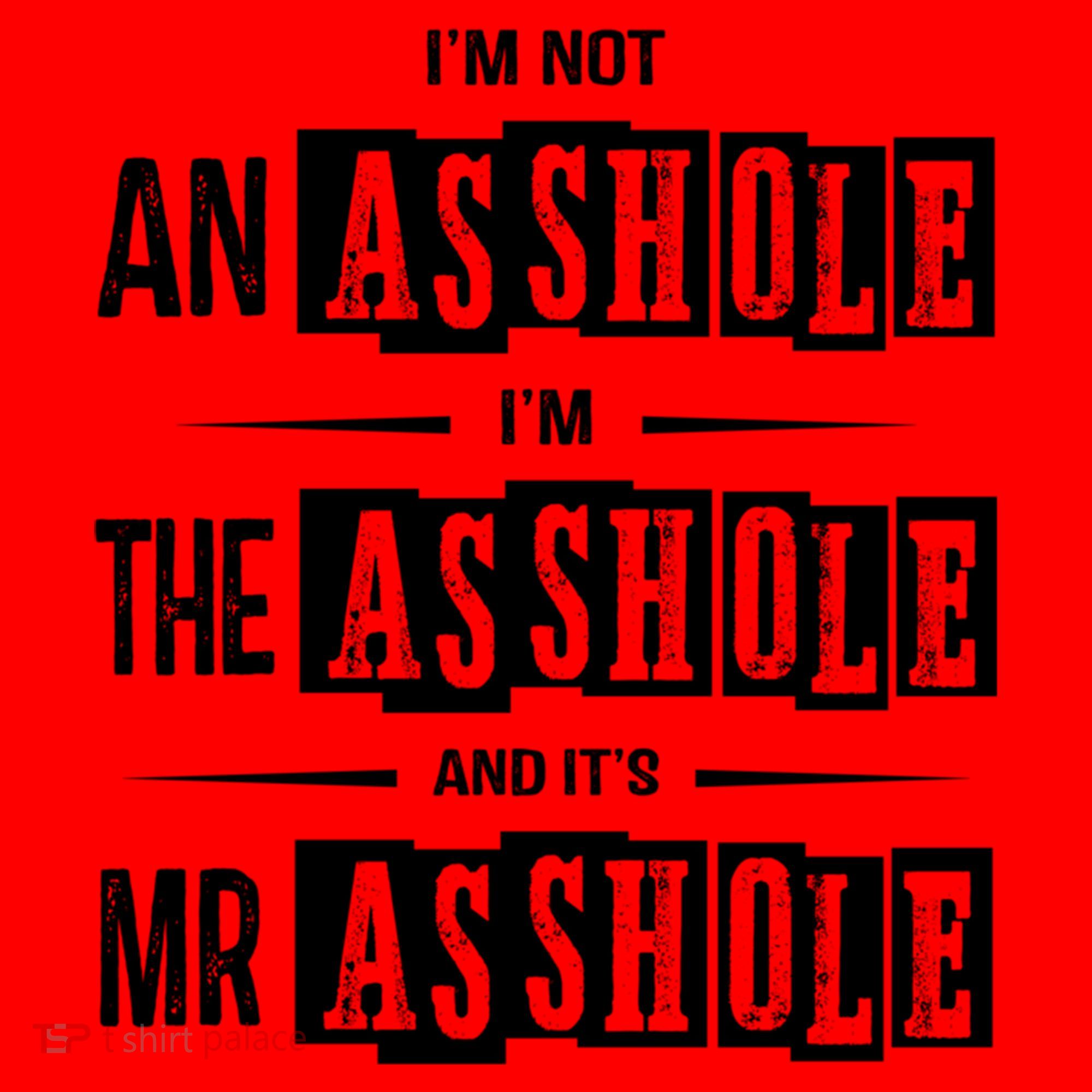 IM Not An Asshole IM The Asshole And ItS Mr Asshole Funny Cute Gift Santa Hat
