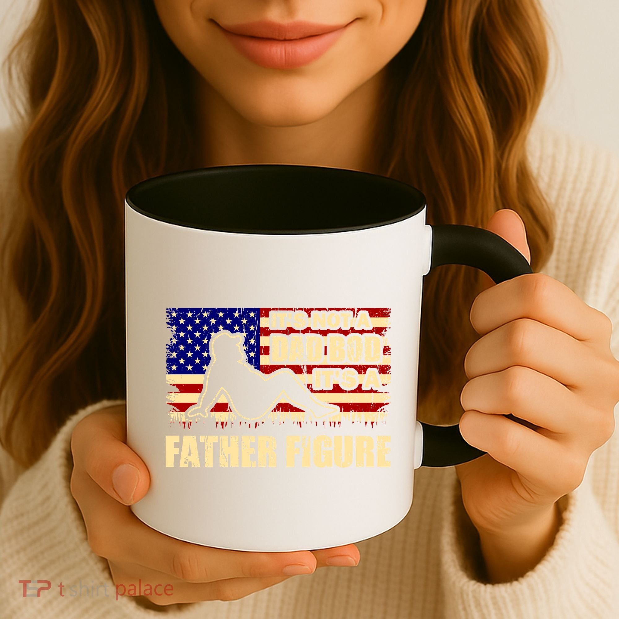 Its Not A Dad Bod Its A Father Figure Funny USA Sexy Coffee Mug
