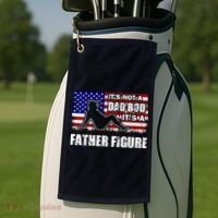 Its Not A Dad Bod Its A Father Figure Funny USA Sexy Golf Towel thumb 2