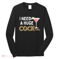 I Need A Huge Cocktail Leopard Long Sleeve Shirt thumb 0