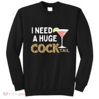 I Need A Huge Cocktail Leopard Sweatshirt thumb 0