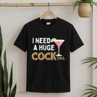 I Need A Huge Cocktail Leopard T-Shirt thumb 2