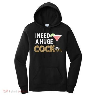 I Need A Huge Cocktail Leopard Women's Hoodie