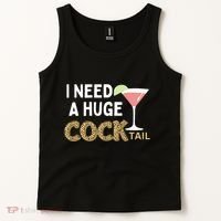 I Need A Huge Cocktail Leopard Tank Top thumb 2