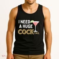 I Need A Huge Cocktail Leopard Tank Top thumb 3