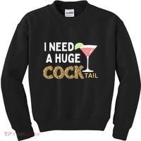 I Need A Huge Cocktail Leopard Kids Sweatshirt thumb 0