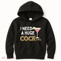 I Need A Huge Cocktail Leopard Kids Hoodie thumb 0