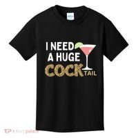 I Need A Huge Cocktail Leopard Kids T-Shirt thumb 0