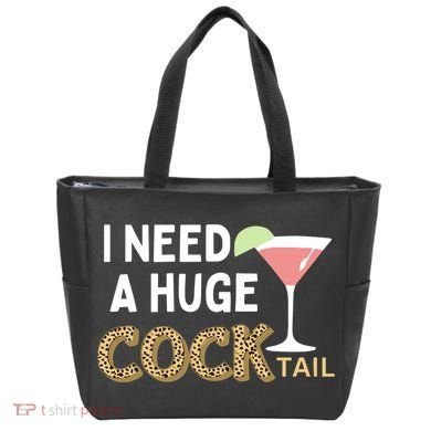 I Need A Huge Cocktail Leopard Tote Bag