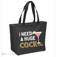 I Need A Huge Cocktail Leopard Tote Bag thumb 2